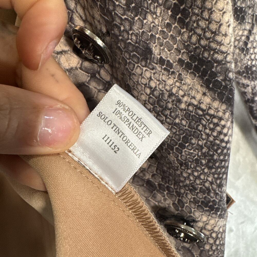 Y2k Alberto Makali Jacket Blush Python Snake Prin… - image 4